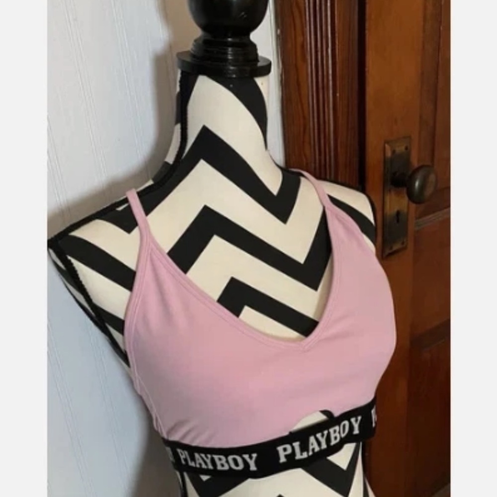 PLAYBOY Light Pink Bralette New Without Tags Womens large - Picture 5 of 14